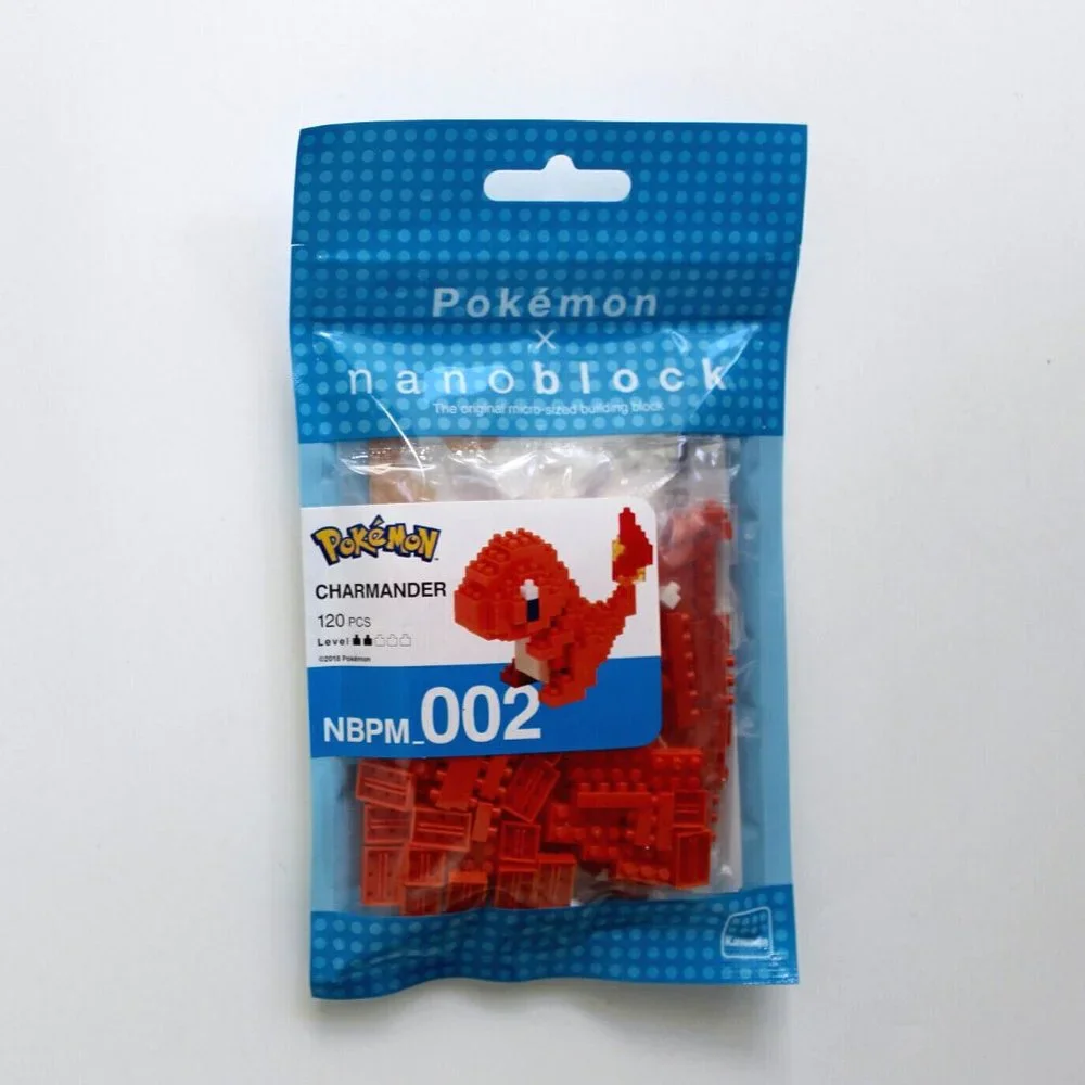 Pokemon Nanoblock Pikachu, Charmander & Charizard Set of 3