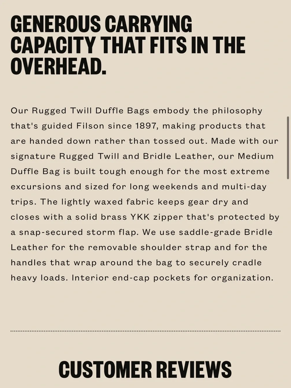 Filson great selling