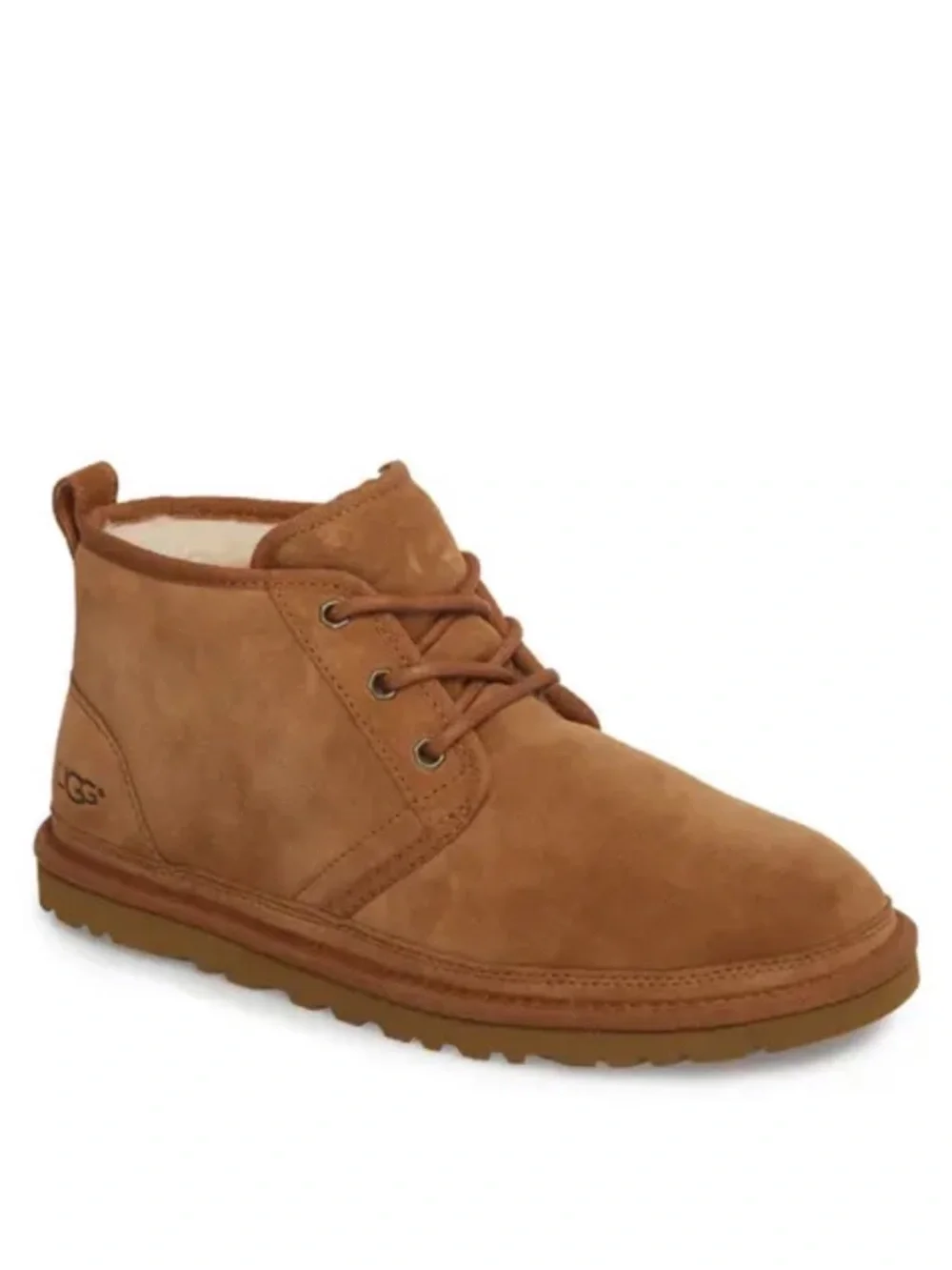 UGG Men’s Neumel Chukka Boots Chestnut Sheepskin Size 6