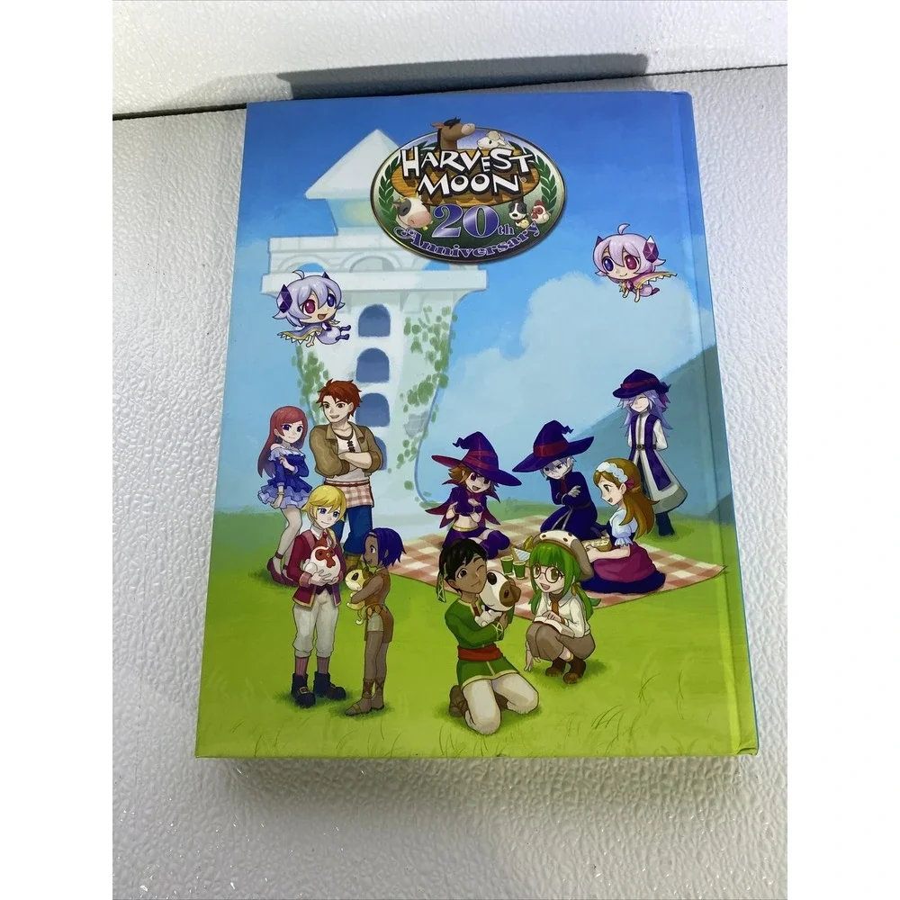 Harvest Moon Light of Hope SE Guide 20th Anniversary Hardcover Poster Excellent