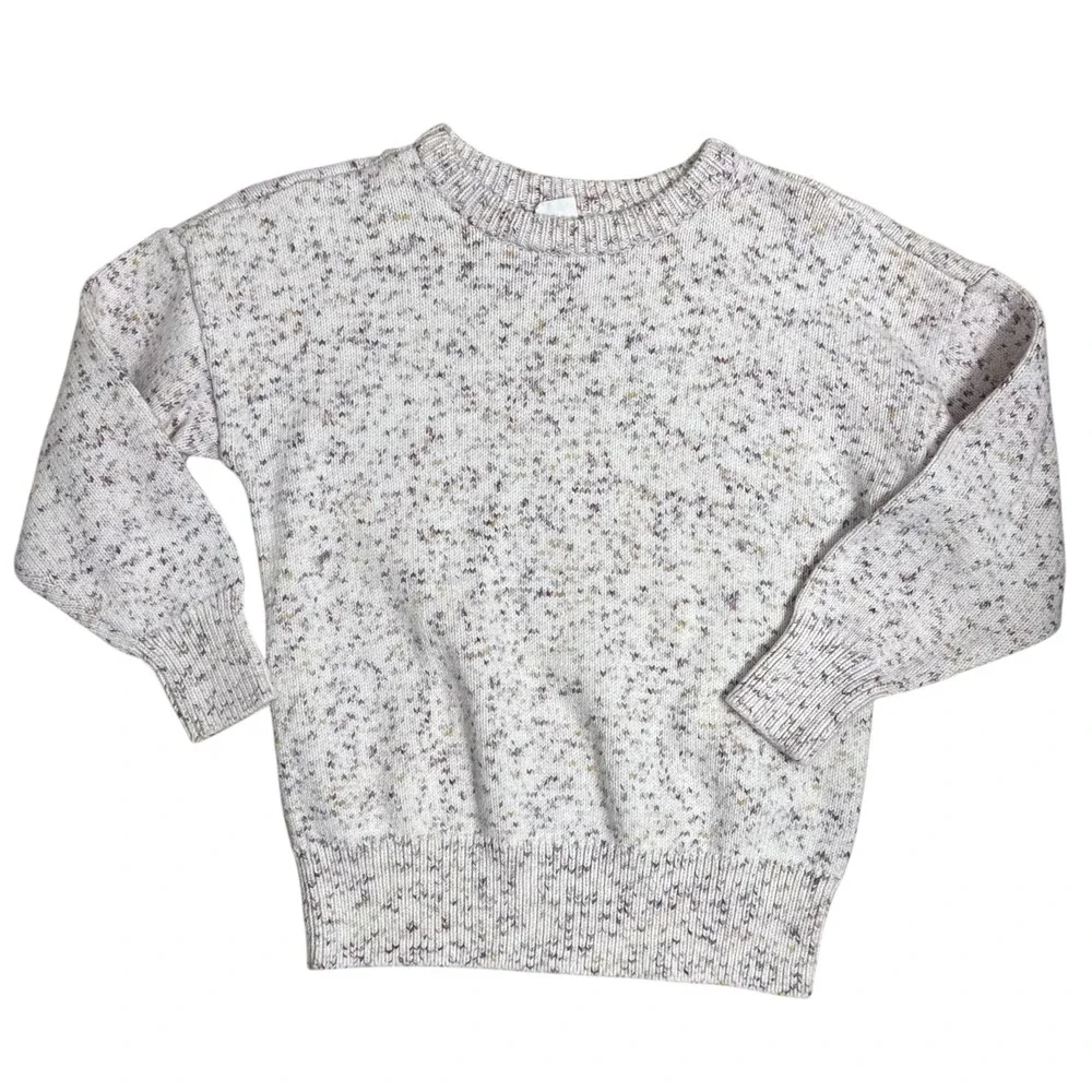 Gap‎ Kids Speckled Knit Sweater Crewneck Long Sleeve Pullover Girls Size S