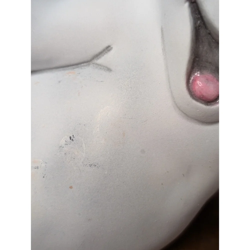 Vintage Halloween‎ Ceramic Laying Ghost Candle Holder Holiday Figurine