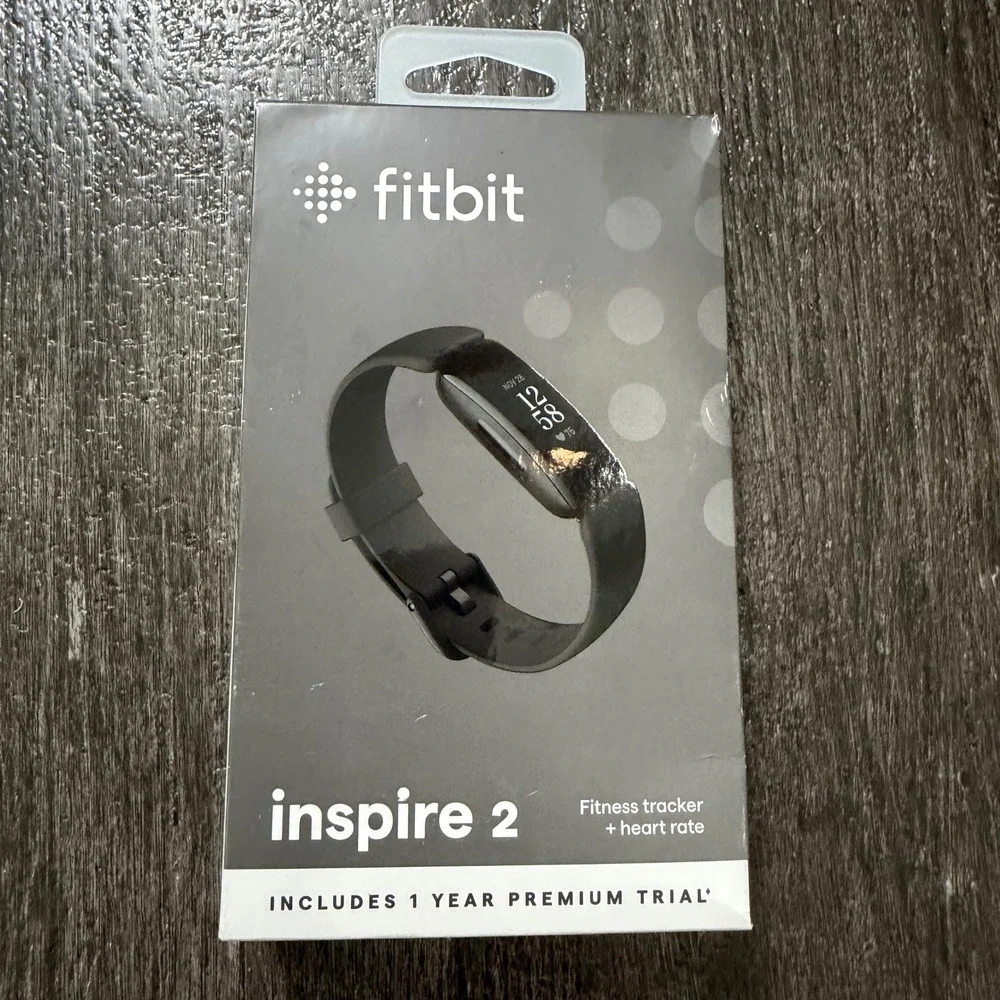 Fitbit Inspire 2 Fitness Tracker Unisex Black Heart Rate Sleep Monitor FB418