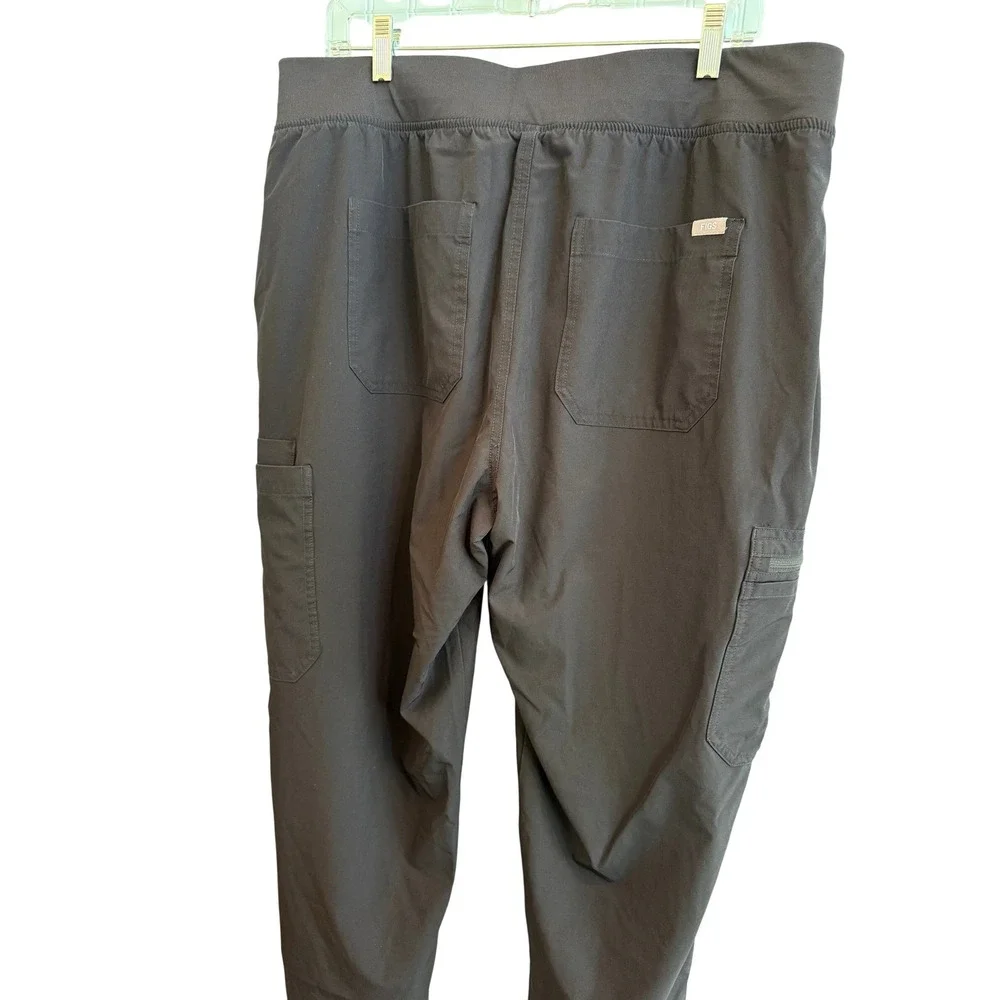 FIGS Tansen 2.0 Men Black Scrubs‎ FIONx Multi-Pocket XXL Healthcare Professional