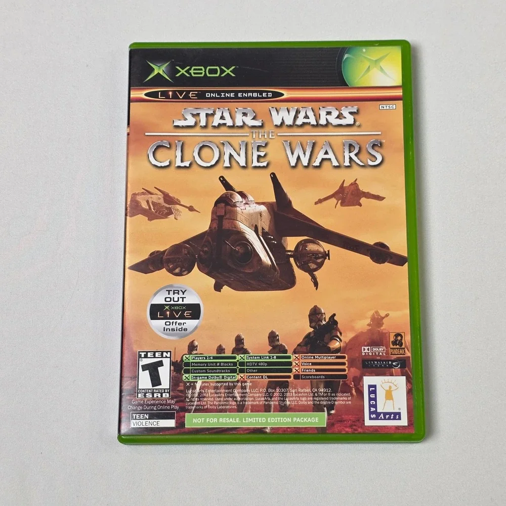 Star Wars‎ The Clone Wars & Tetris Worlds Microsoft Xbox 360 Limited Edition