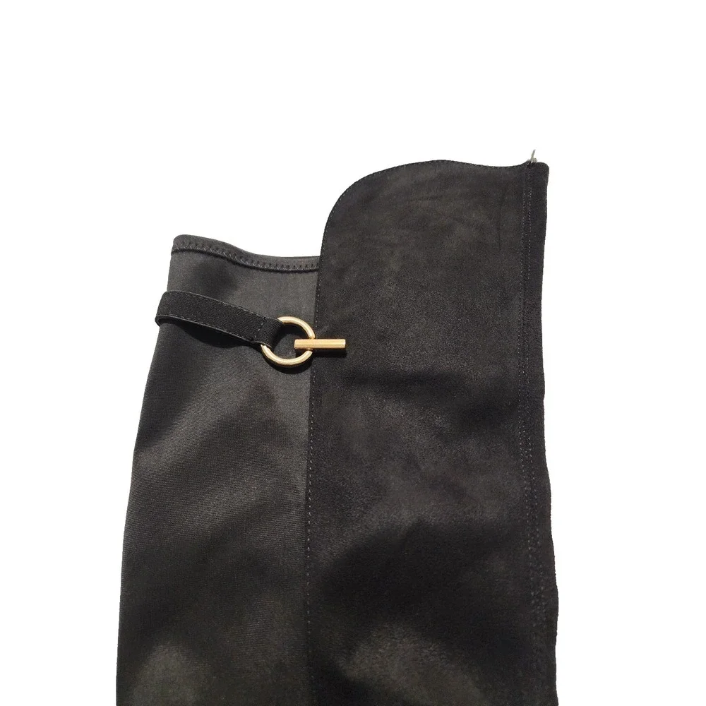 Rebel by Zigi Womens Onya‎ Round Toe Knee High Boots Black Size 8.5