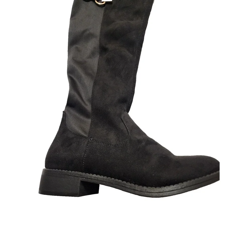 Rebel by Zigi Womens Onya‎ Round Toe Knee High Boots Black Size 8.5
