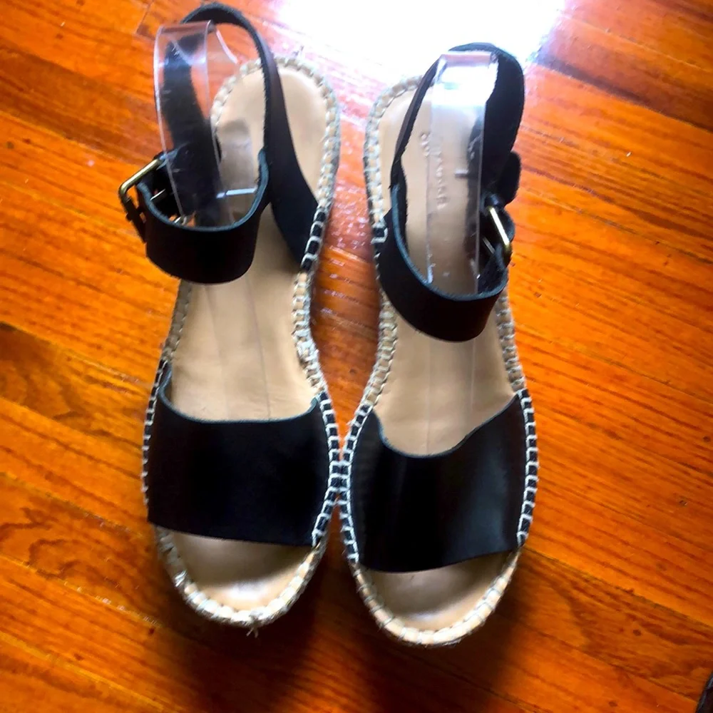Soludos black wedge