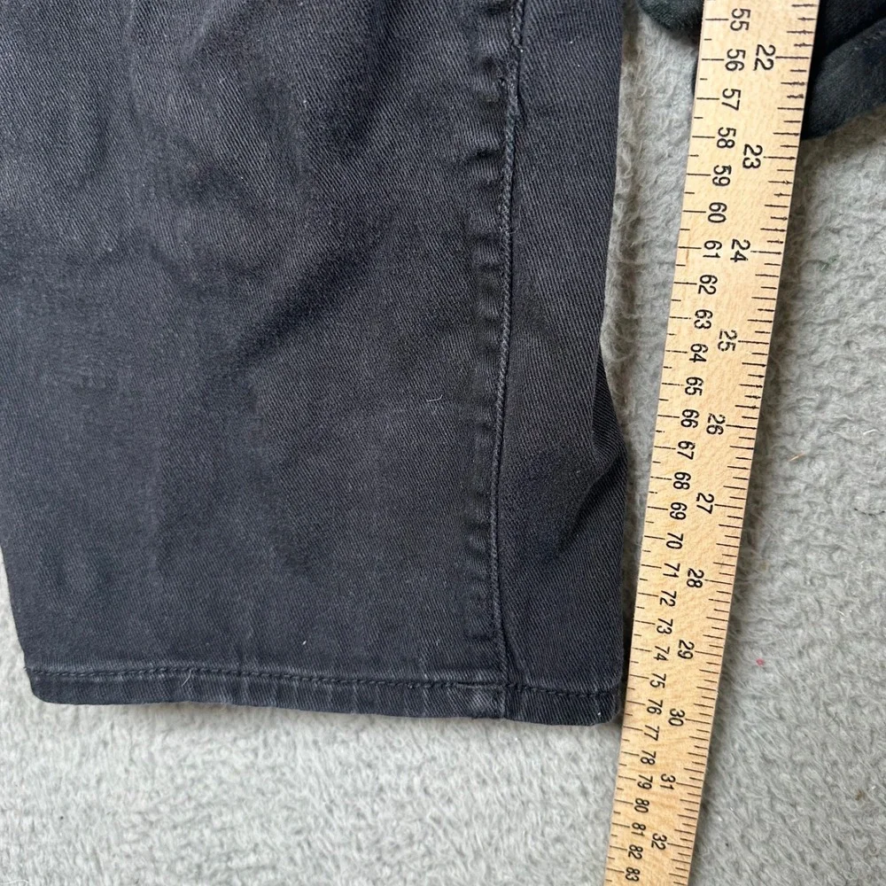 True Religion Ricky Relaxed Straight Jeans Mens‎ 34 (fit 38x30) Black Distressed