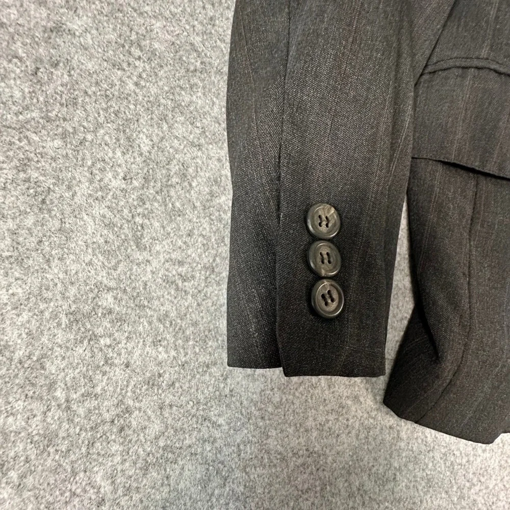 Polo University Club Ralph Lauren Blazer Mens 38R Charcoal Grey Pinstripe