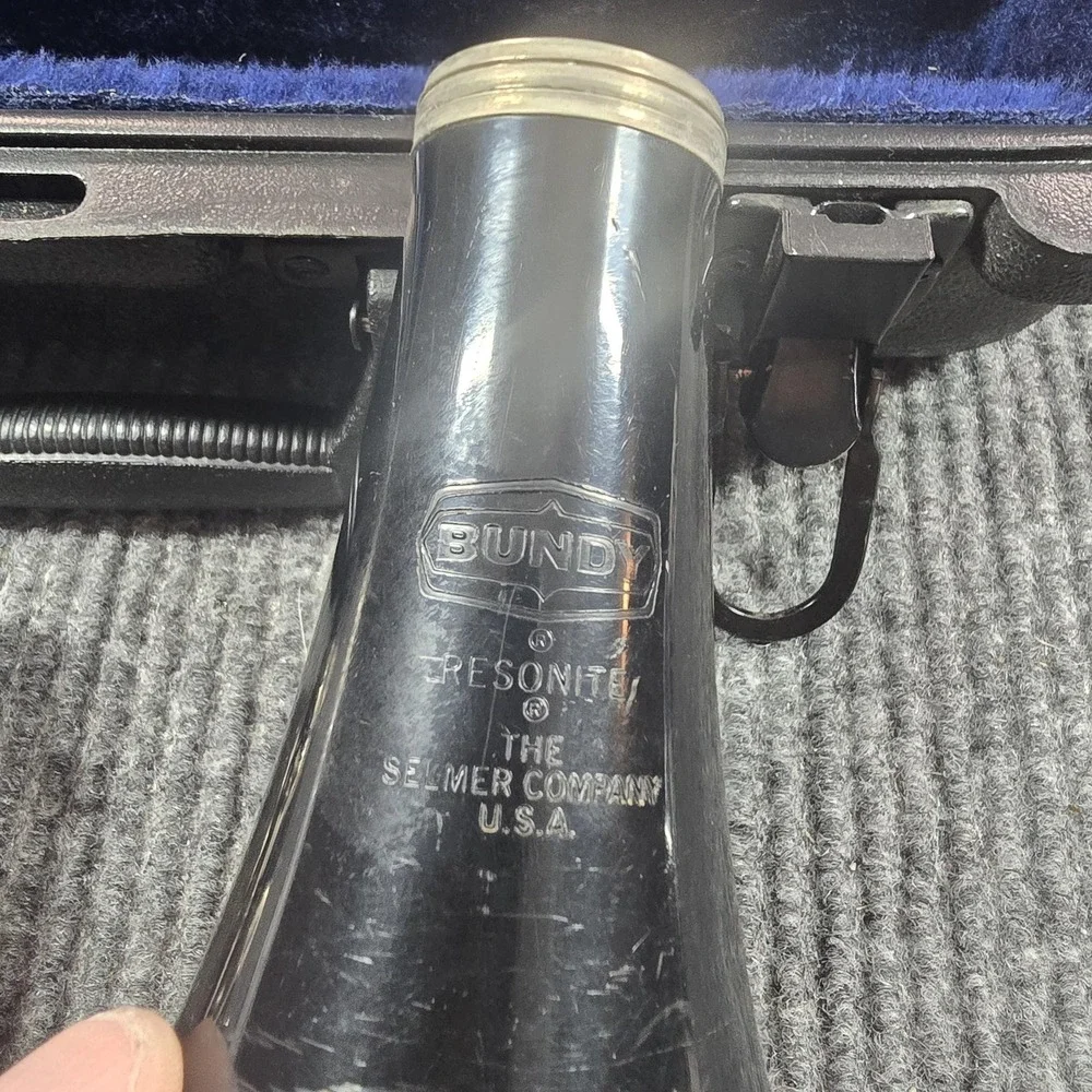 Bundy‎ Resonite Clarinet Bb Student Black Plastic With Case Selmer USA Beginner