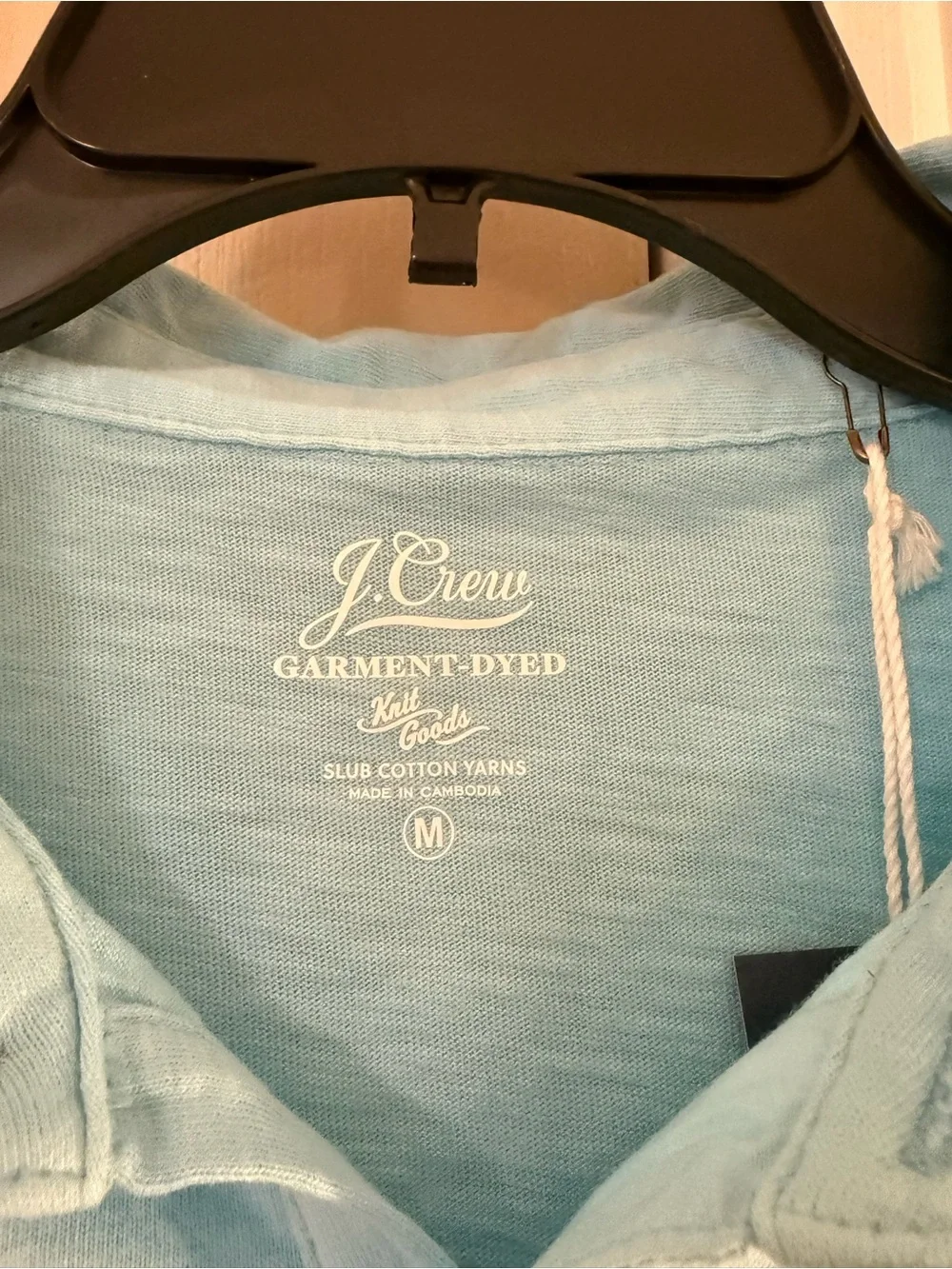 J. Crew Men's Sky Blue Polo Shirt