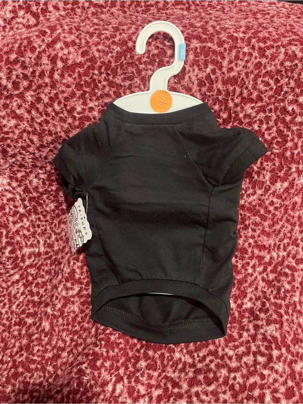 FRIENDS Black Pet Hoodie with Logo Tag