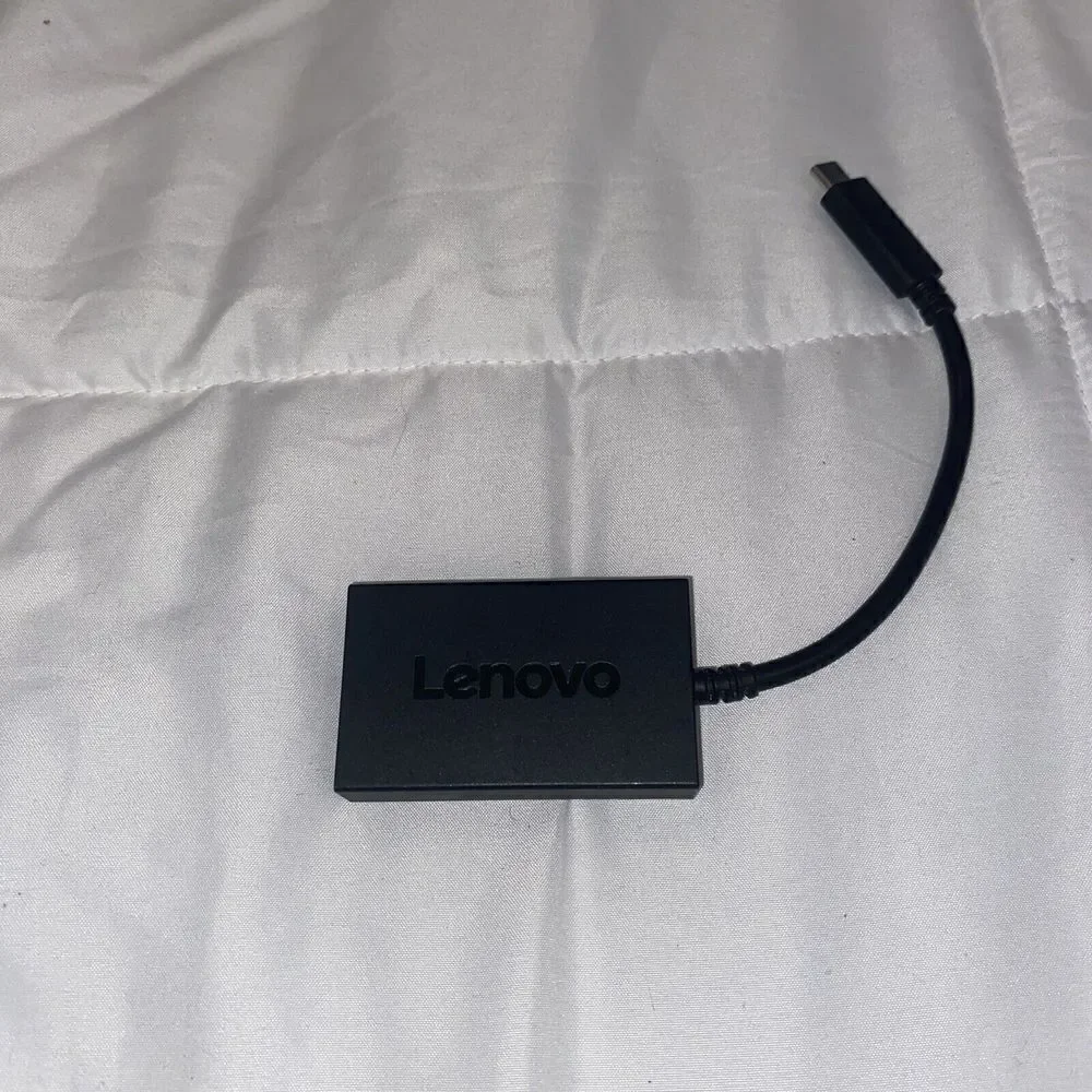 03X7169 Lenovo ORIGINAL! 4X90K86568 USB‎ C to VGA Plus Power Adapter IT6513-01
