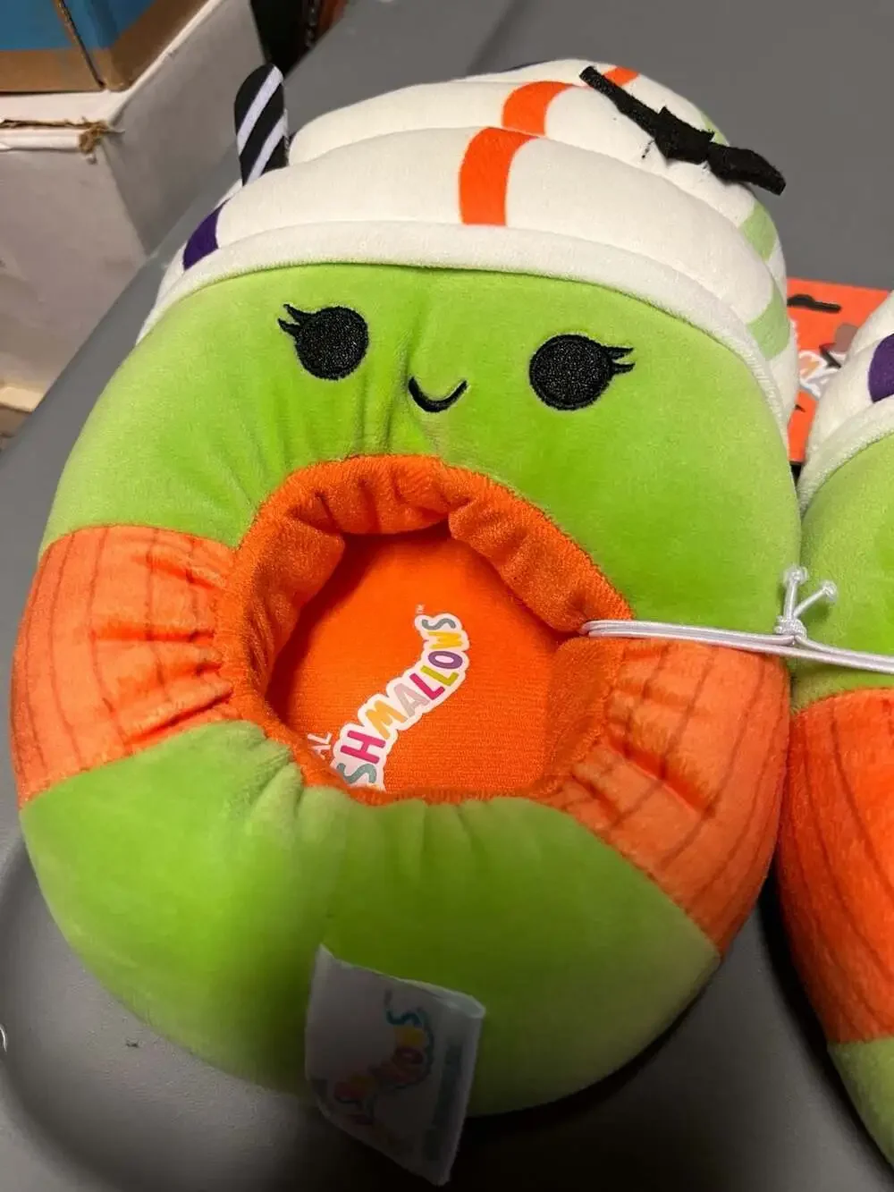 Squishmallows Halloween Donella the Latte Kids Slippers
