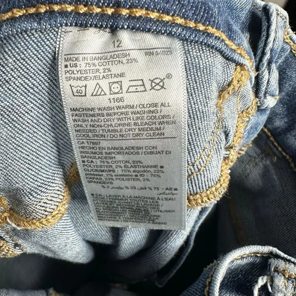 Old Navy Distressed Ballerina Jeggings Size 12