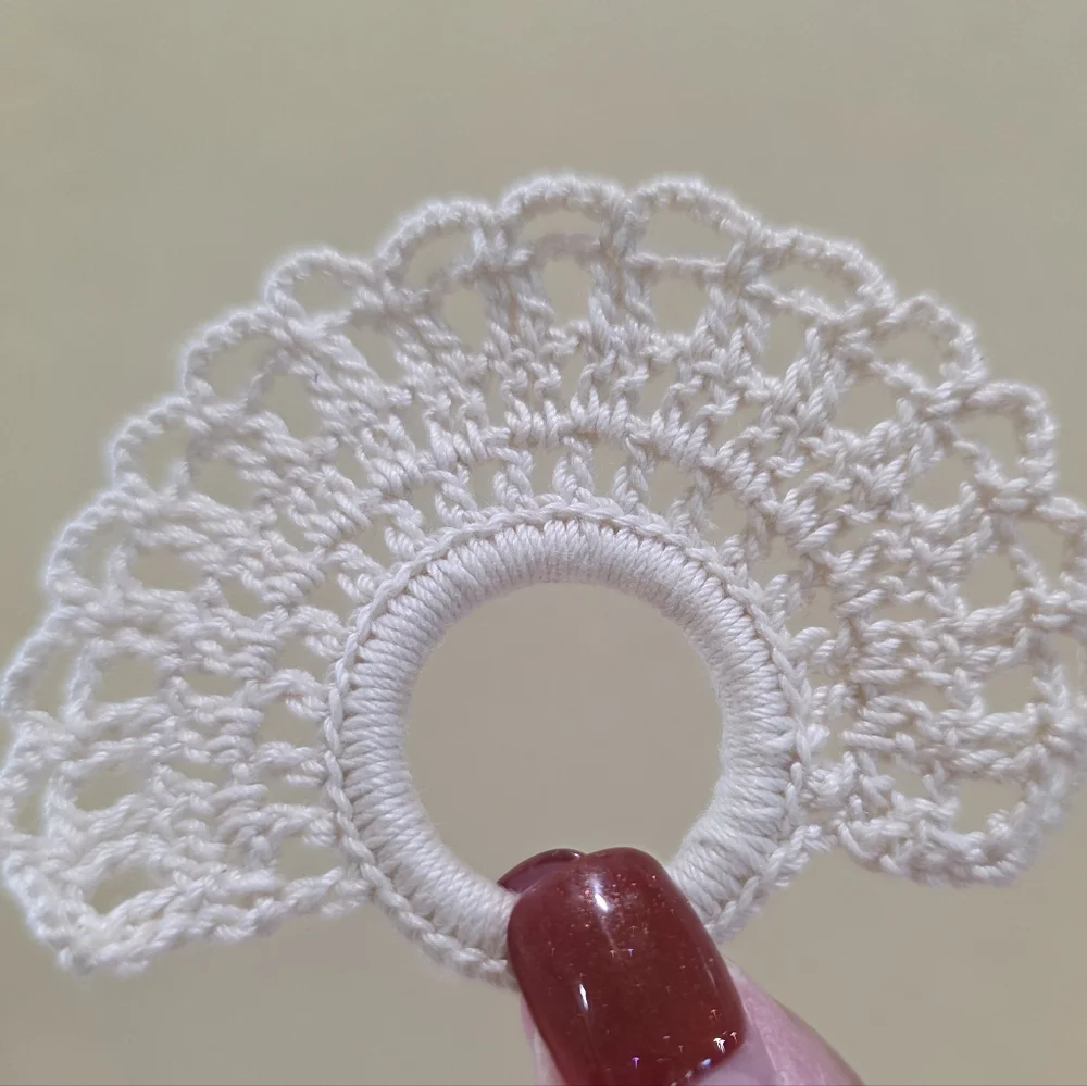 Handmade vintage ecru