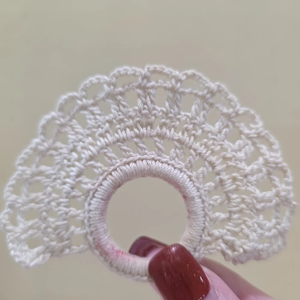Handmade vintage ecru