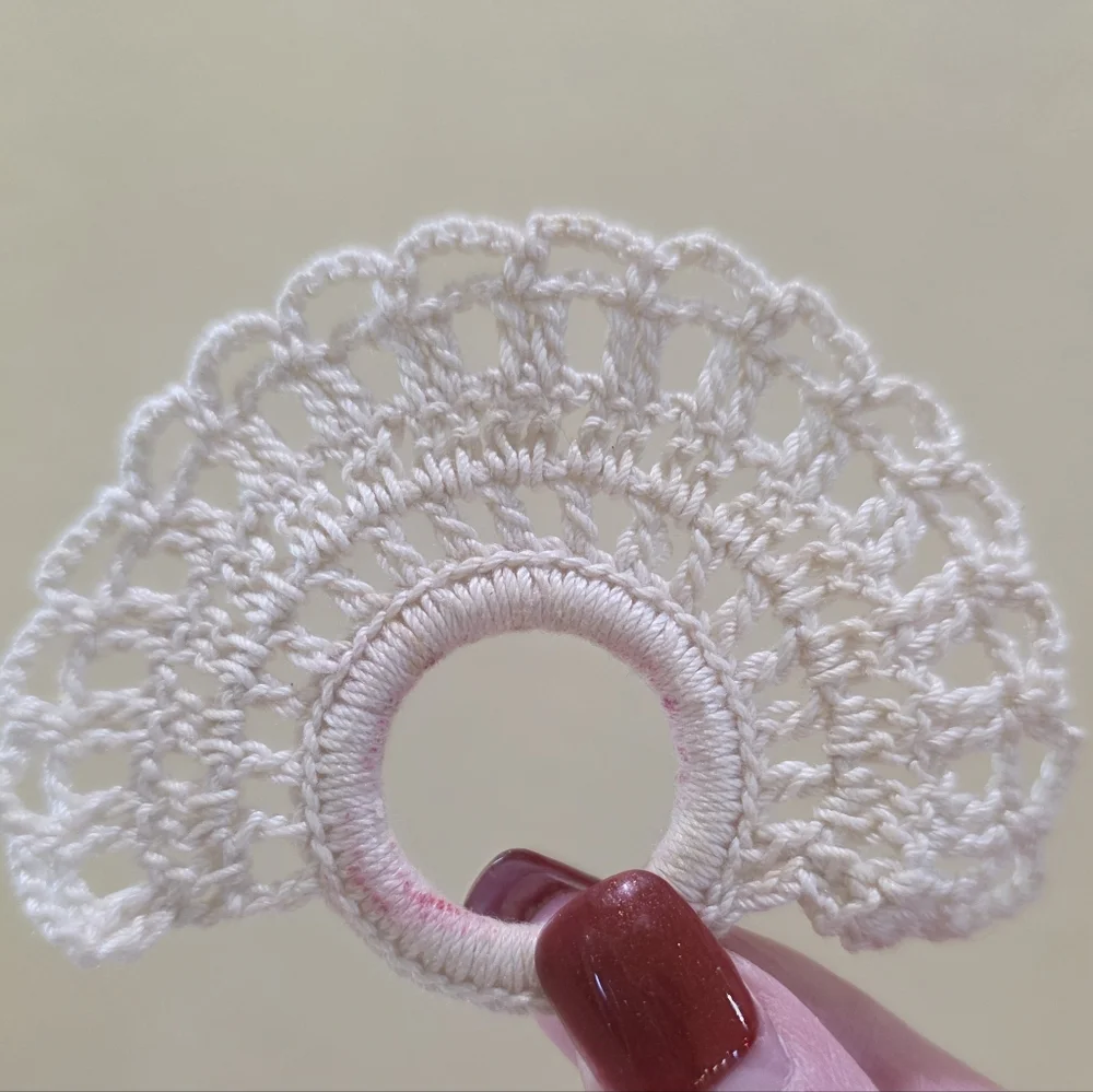 Handmade vintage ecru