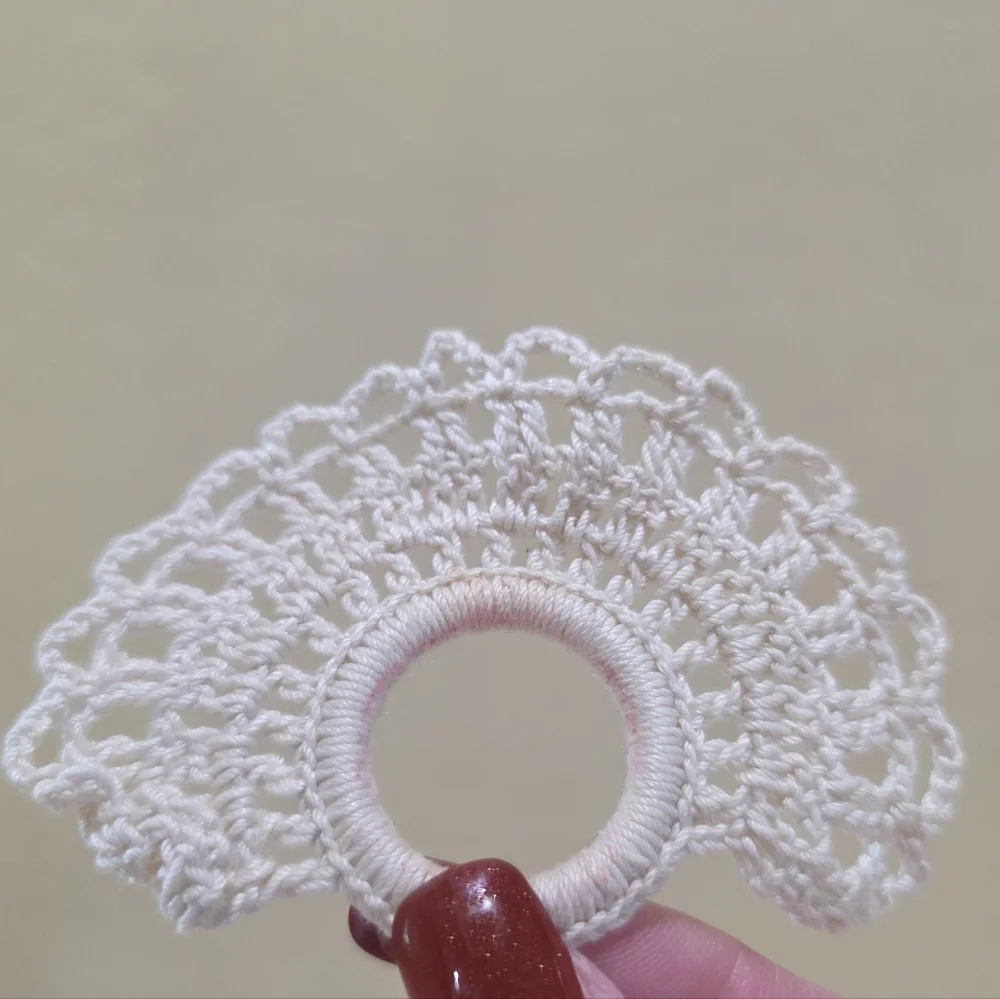 Handmade vintage ecru