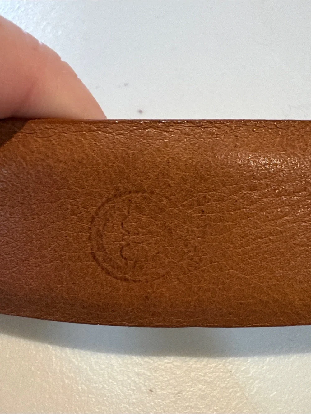 Torino Leather Company Italian Glazed Milled Calfskin Belt. Size 42. Light brown