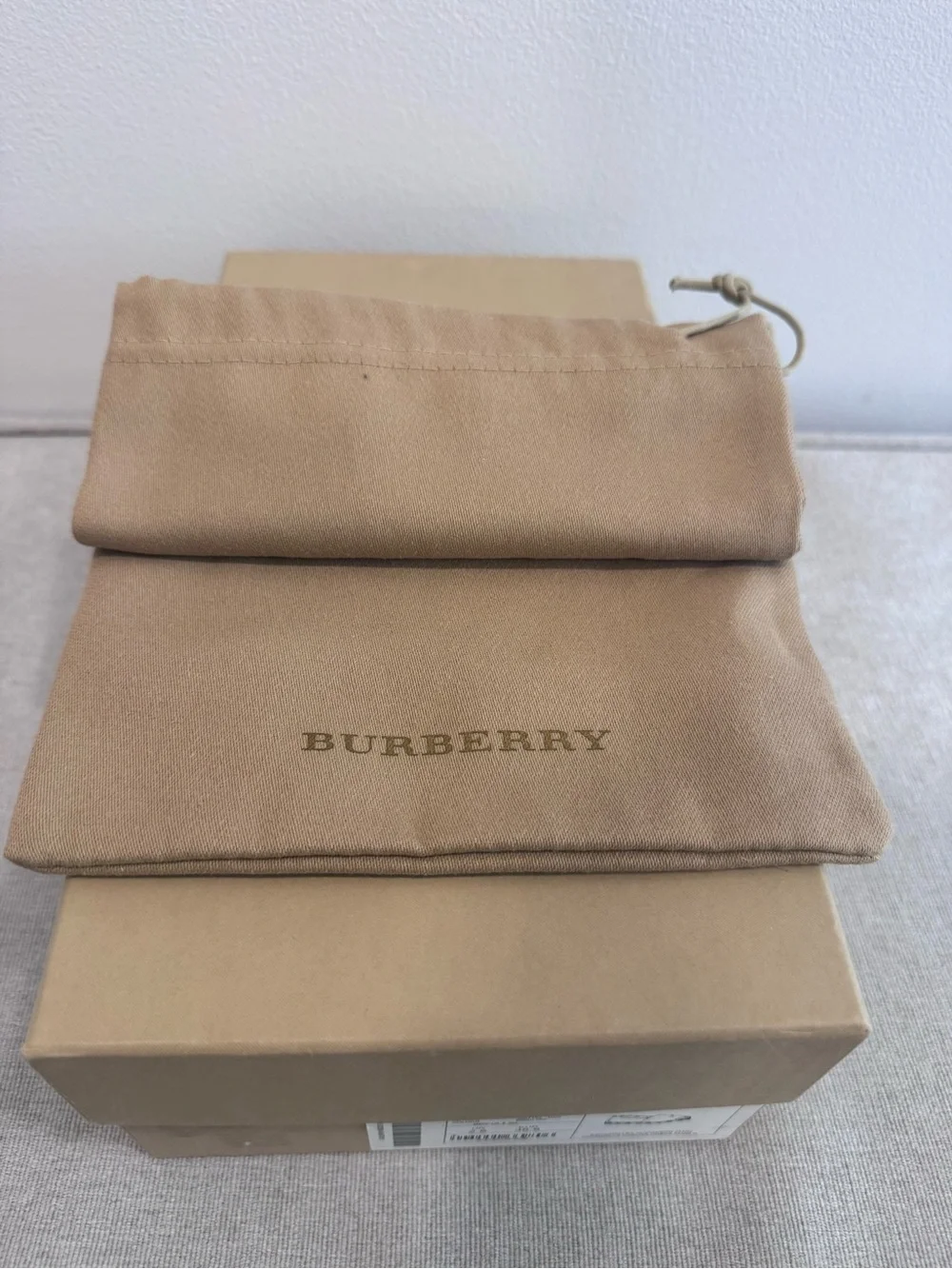 Burberry Brown Canvas Espadrilles with Bright Pink Cross