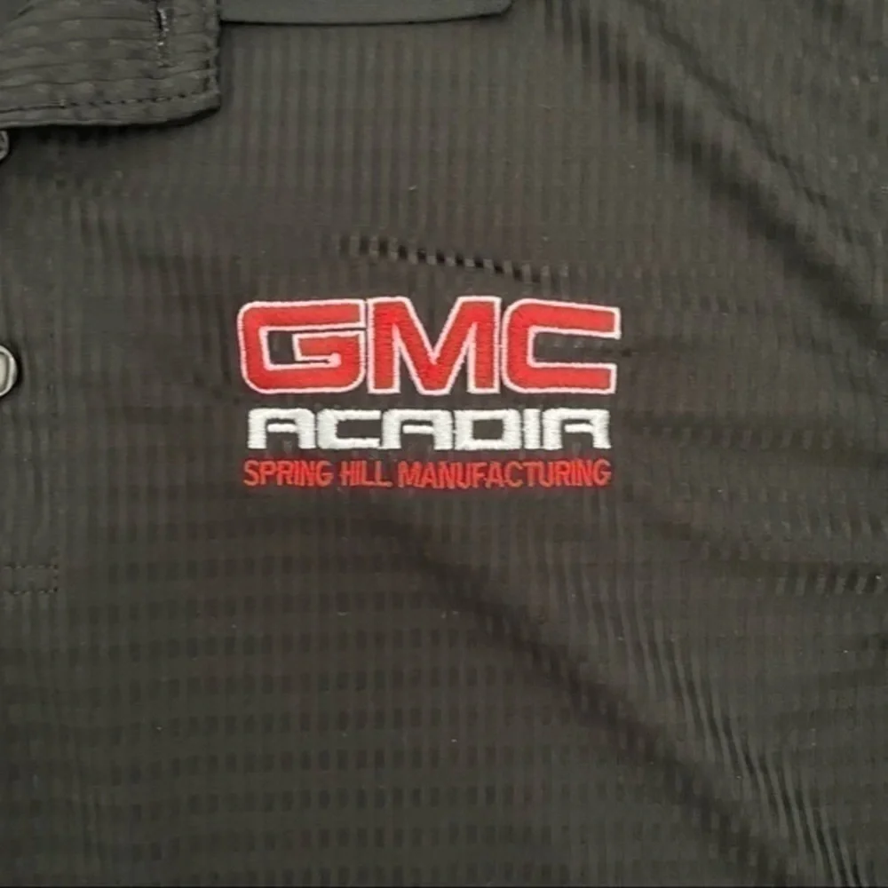 GMC Mens medium black polo
