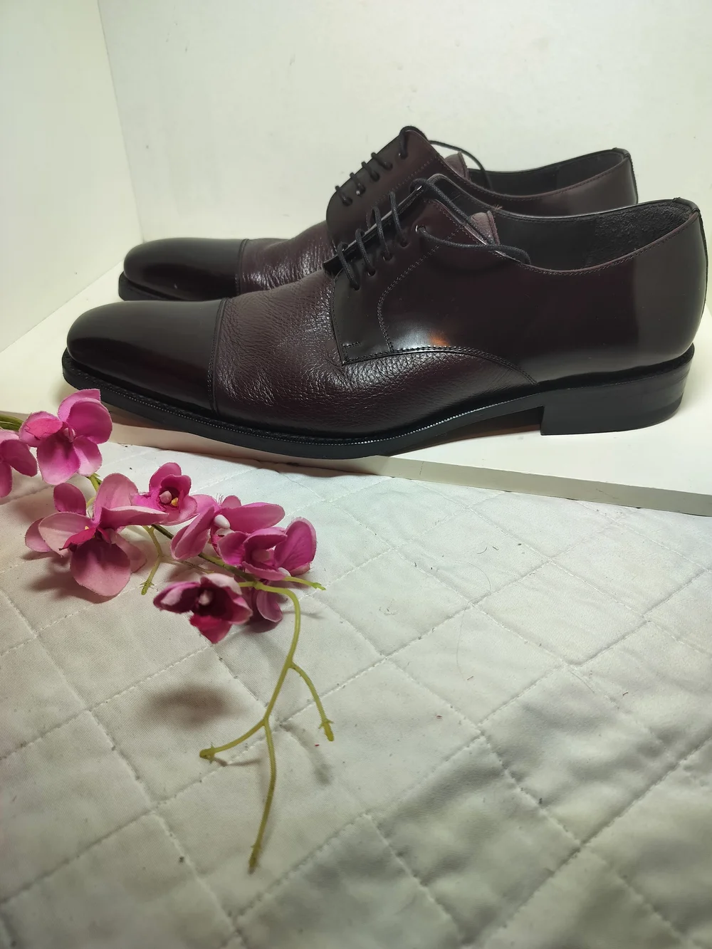 Mezlan SOKA BURGUNY OXFORDS  REAL     DEERSKIN