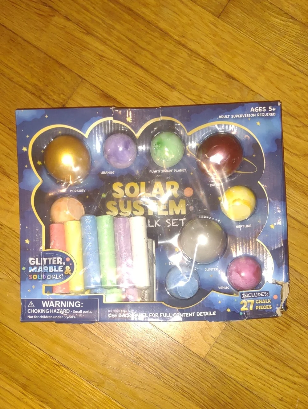 Solar System Chalk Set Kids Toy - Multicolor