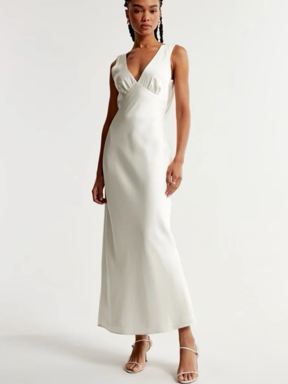 Abercrombie & Fitch Cream Maxi Dress