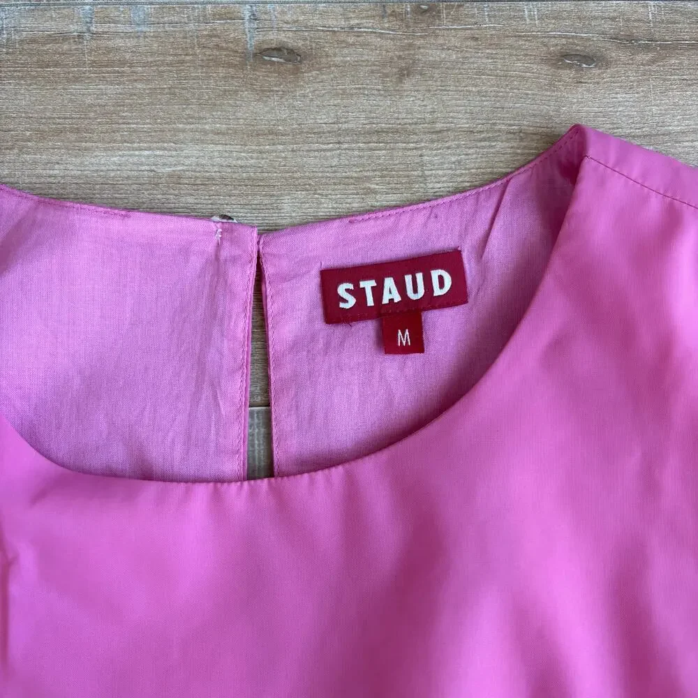 STAUD Prato Crop Top Size M Wild Orchid Pink