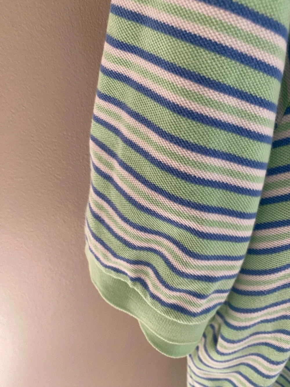 Polo by Ralph Lauren Mint and Blue Striped Polo‎