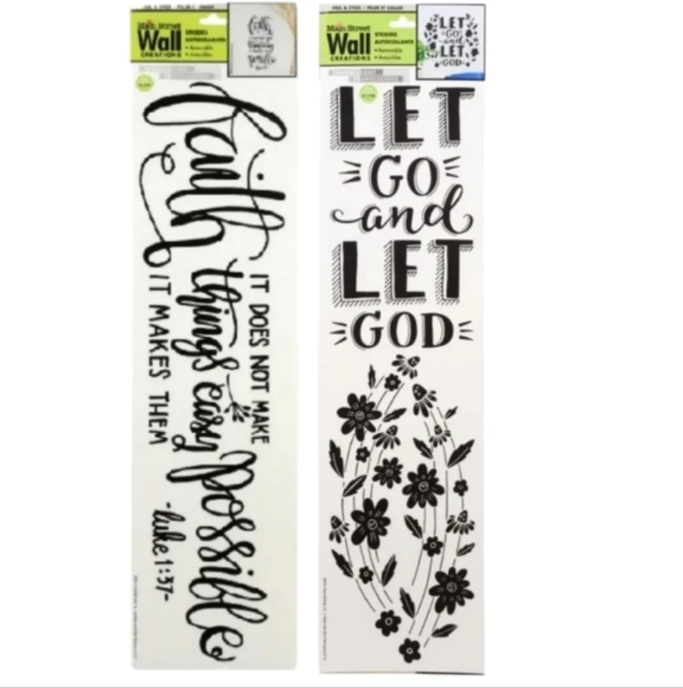 Main Street Wall Creations Inspirational and  Religious Wall Decals‎ Removable