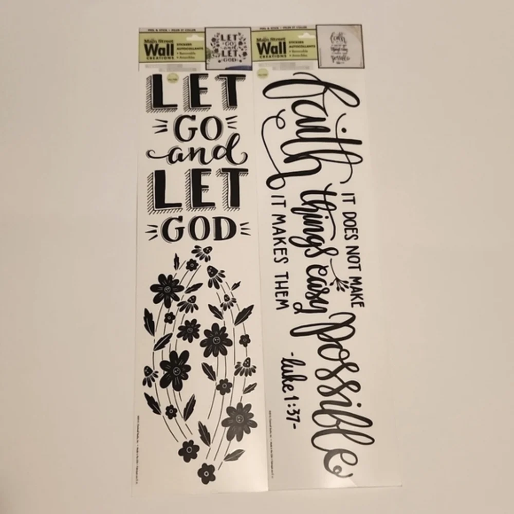 Main Street Wall Creations Inspirational and  Religious Wall Decals‎ Removable