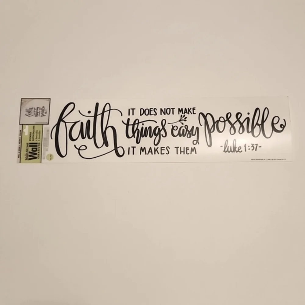 Main Street Wall Creations Inspirational and  Religious Wall Decals‎ Removable