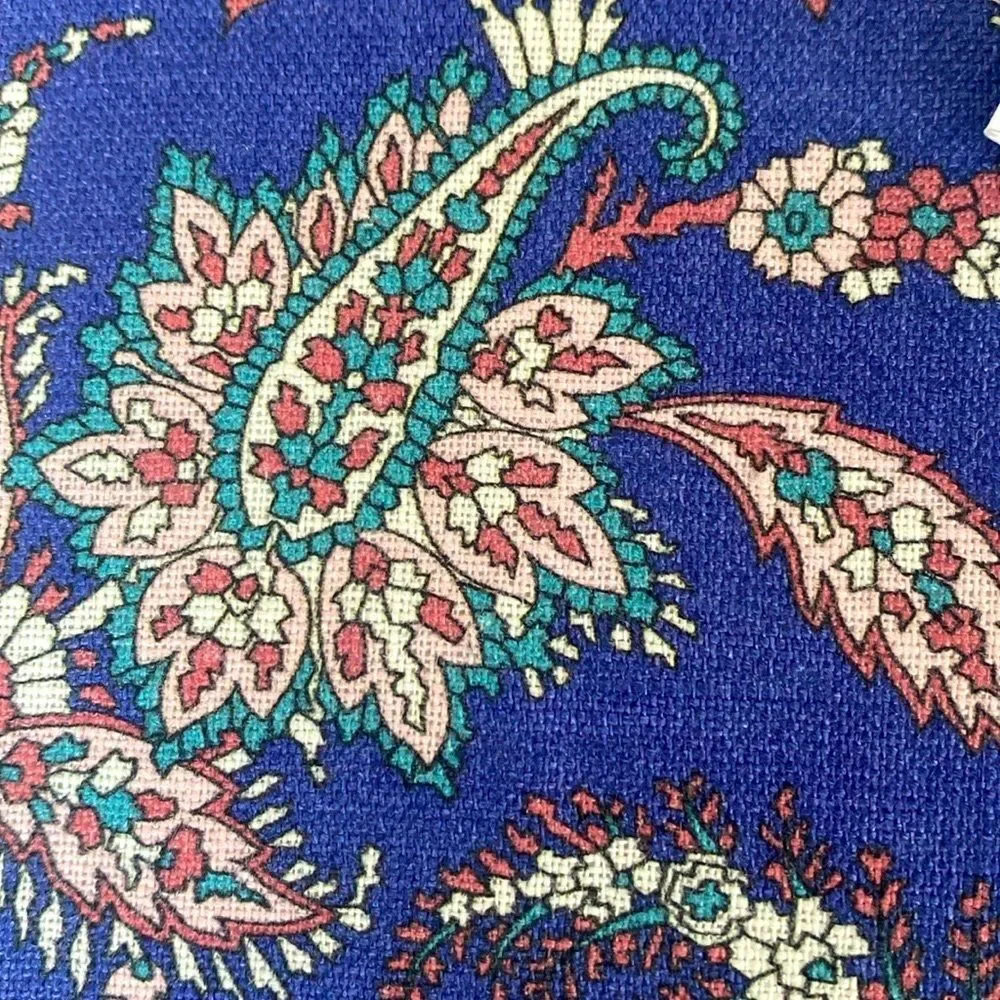 NEW Liberty London Klein Blue Floral Linen Tea Towel 19.5