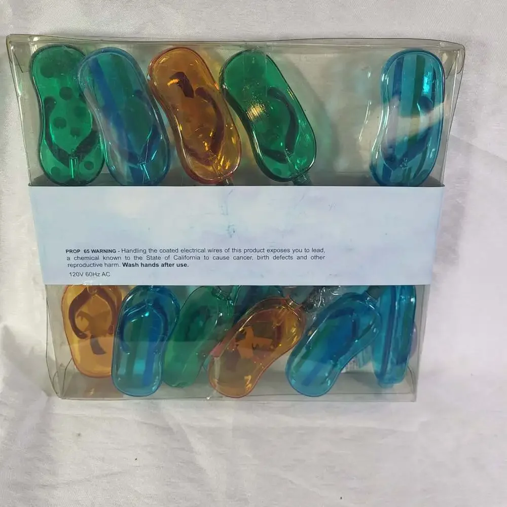Dennis East International Flip-Flop String Lights, Set of 10