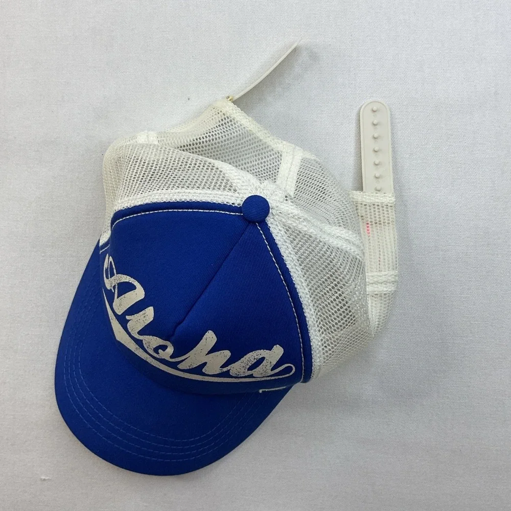 Billabong Aloha Hat Trucker Cap Blue White Hawaii Adjustable