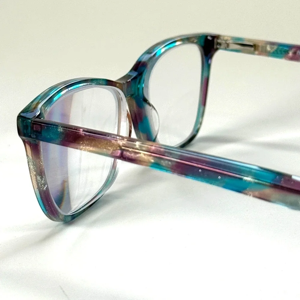 MARIE CLAIRE 6318 Eyeglasses Frame Only 53-16-140 Blue Silk Tortoise Full Rim