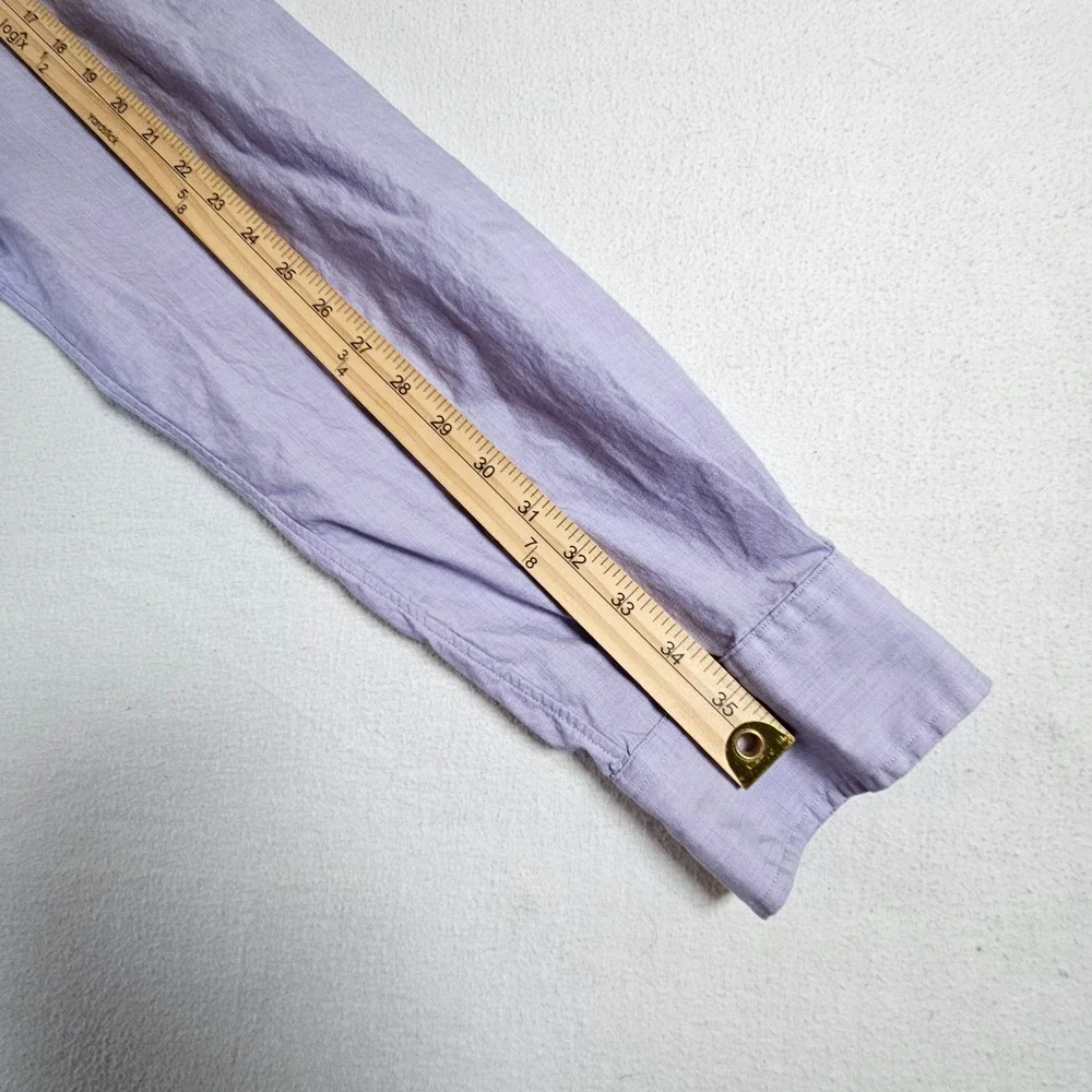 Polo Ralph Lauren Button Down Shirt Mens XXL Light Purple Slim Stretch Cotton