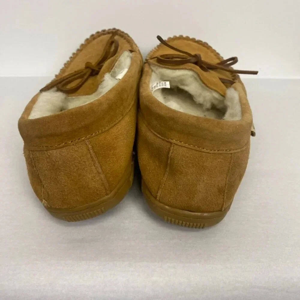 NWOT 100% Merino Wool Leather Plymouth Moccasins