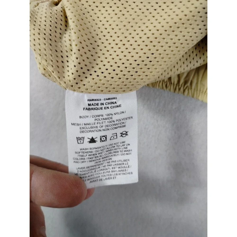 Jordan 23 Engineered Shorts Mens Medium Beige‎ Athletic Zip Pockets DQ7875-252