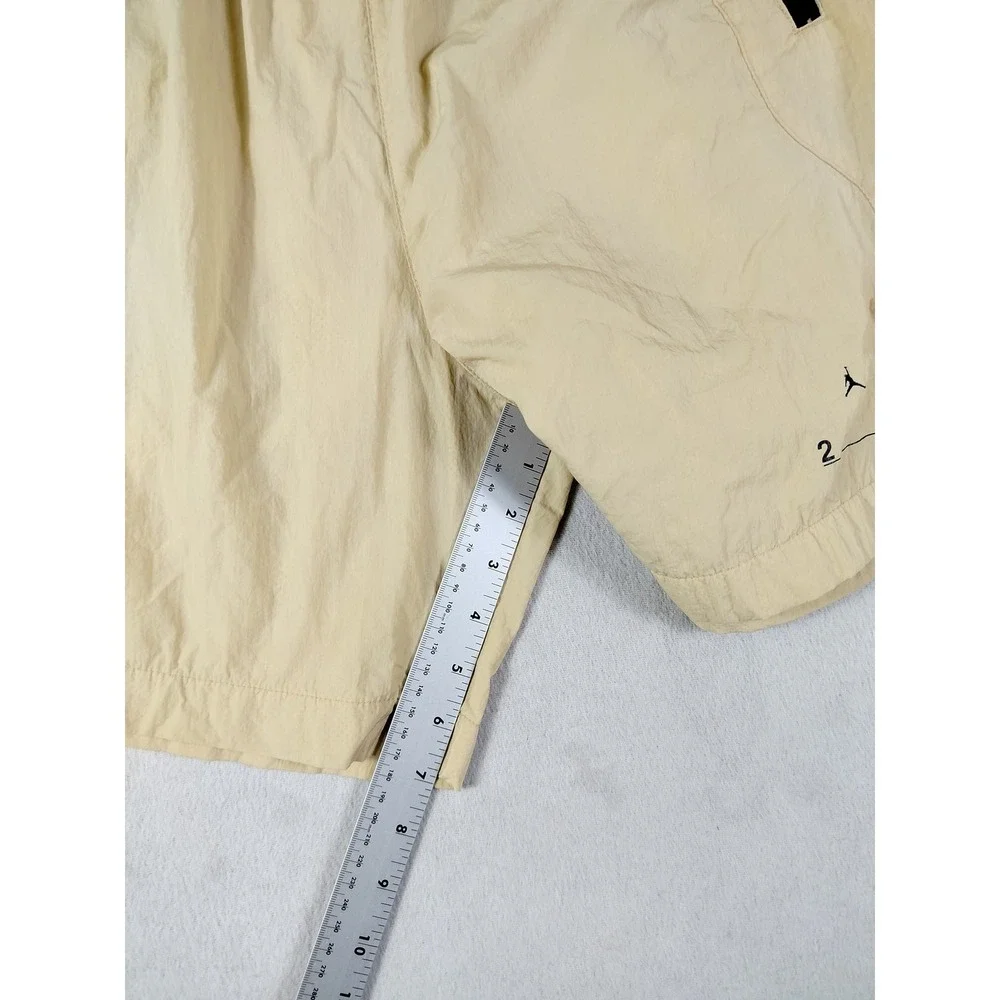 Jordan 23 Engineered Shorts Mens Medium Beige‎ Athletic Zip Pockets DQ7875-252