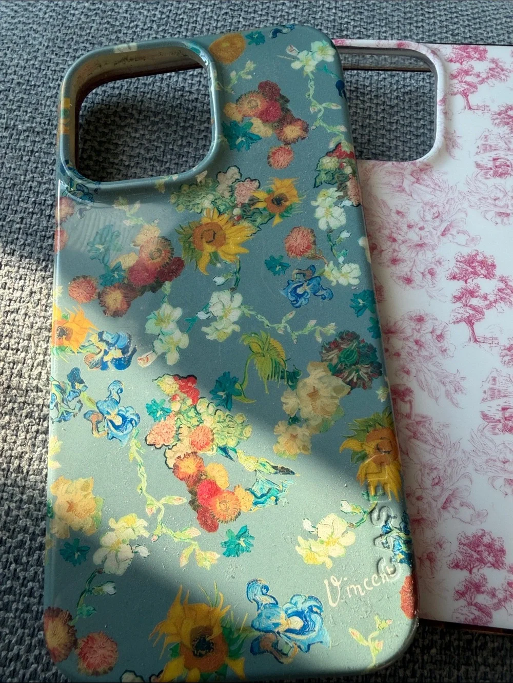 iPhone 14 Pro Max Floral Hydrangea Protective Phone Case - Mint Floral Design