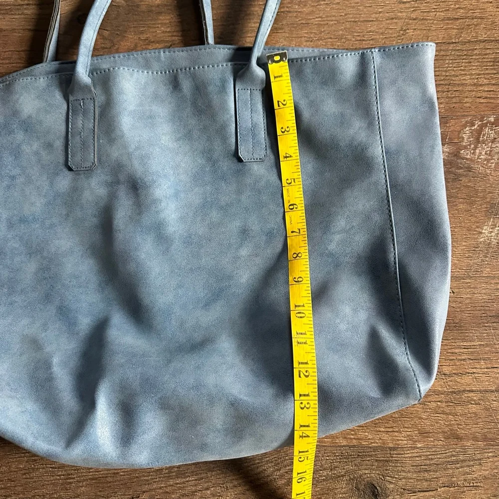 Saks Fifth Avenue Blue Tote Bag Large