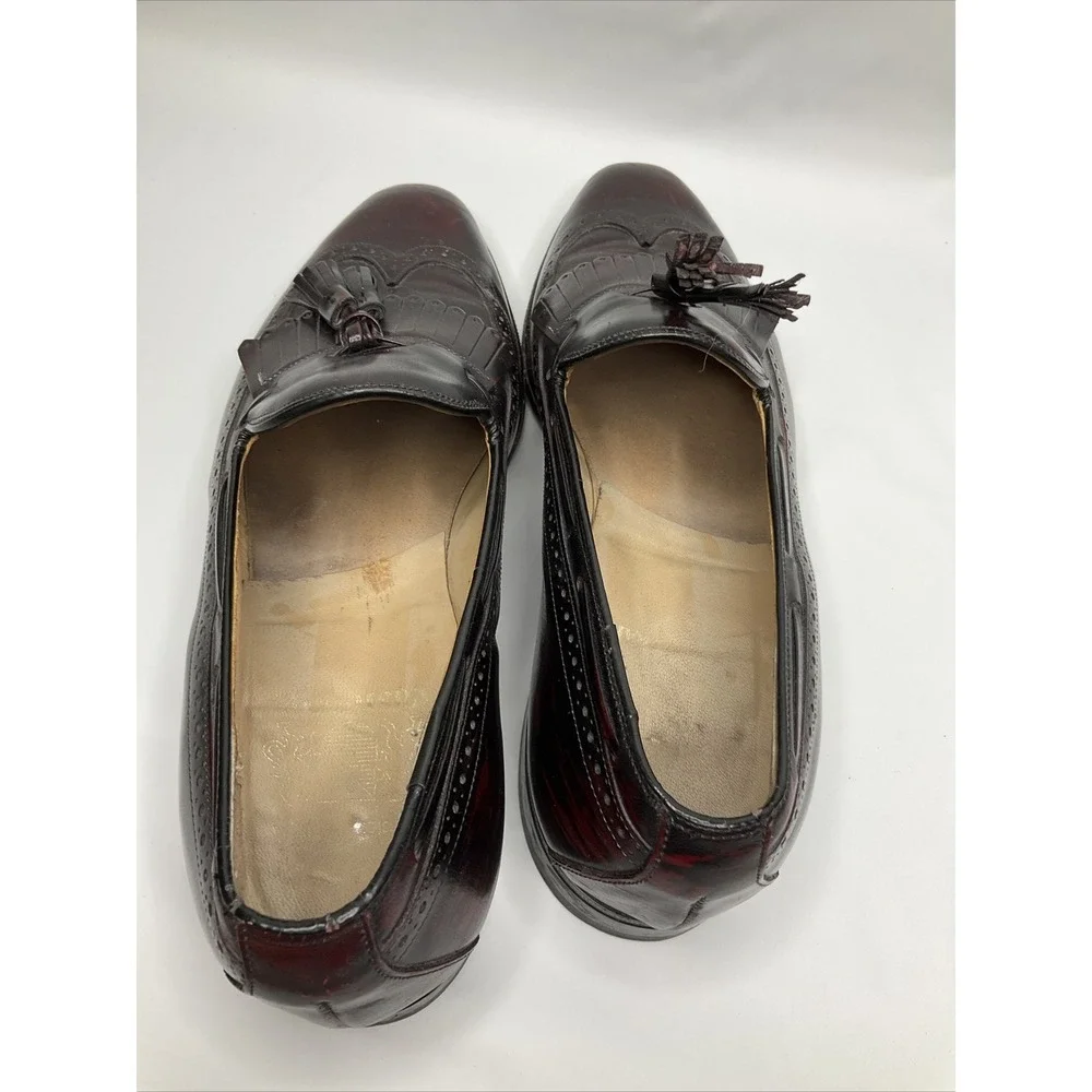 Johnston & Murphy Shoes 8.5 Loafers Leather Oxfords Tassel Wing Tip Aristocraft