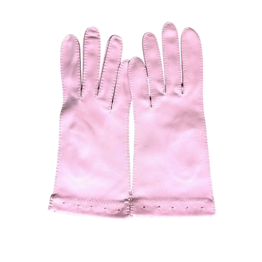 Unworn Vintage Pink Van Raalte Dress Gloves Size 7 Carrie Bradshaw SATC Style
