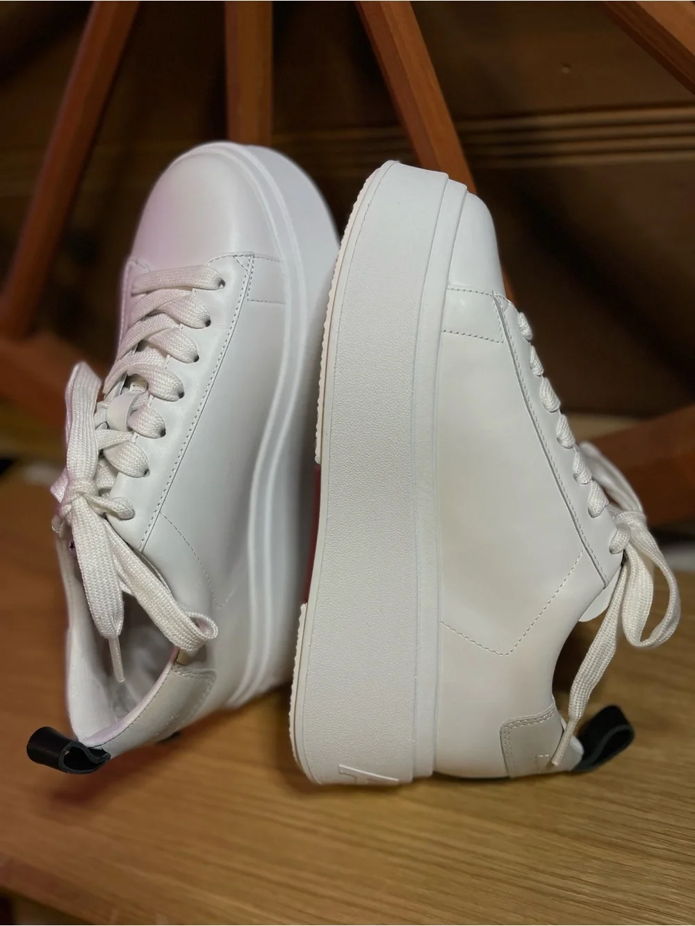 NIB ASH MOVE S - Chunky Platform Sneaker  Leather Upper EU 37 -US Sz range 6.5-7