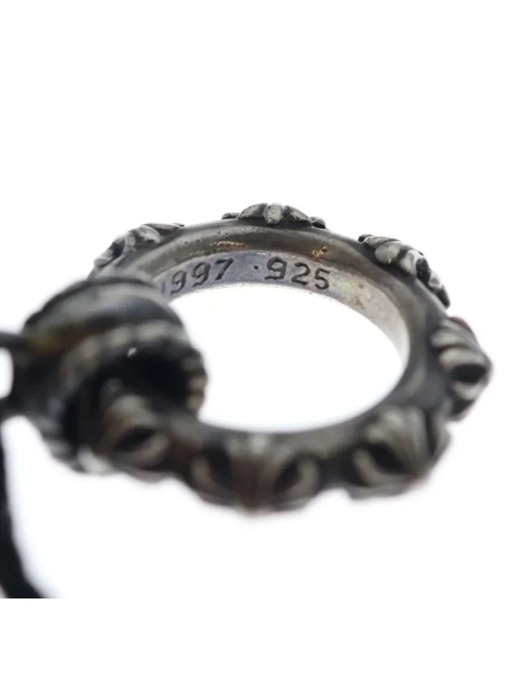 Chrome Hearts Ewlp Cross Band Eyewear Leather Blade Silver