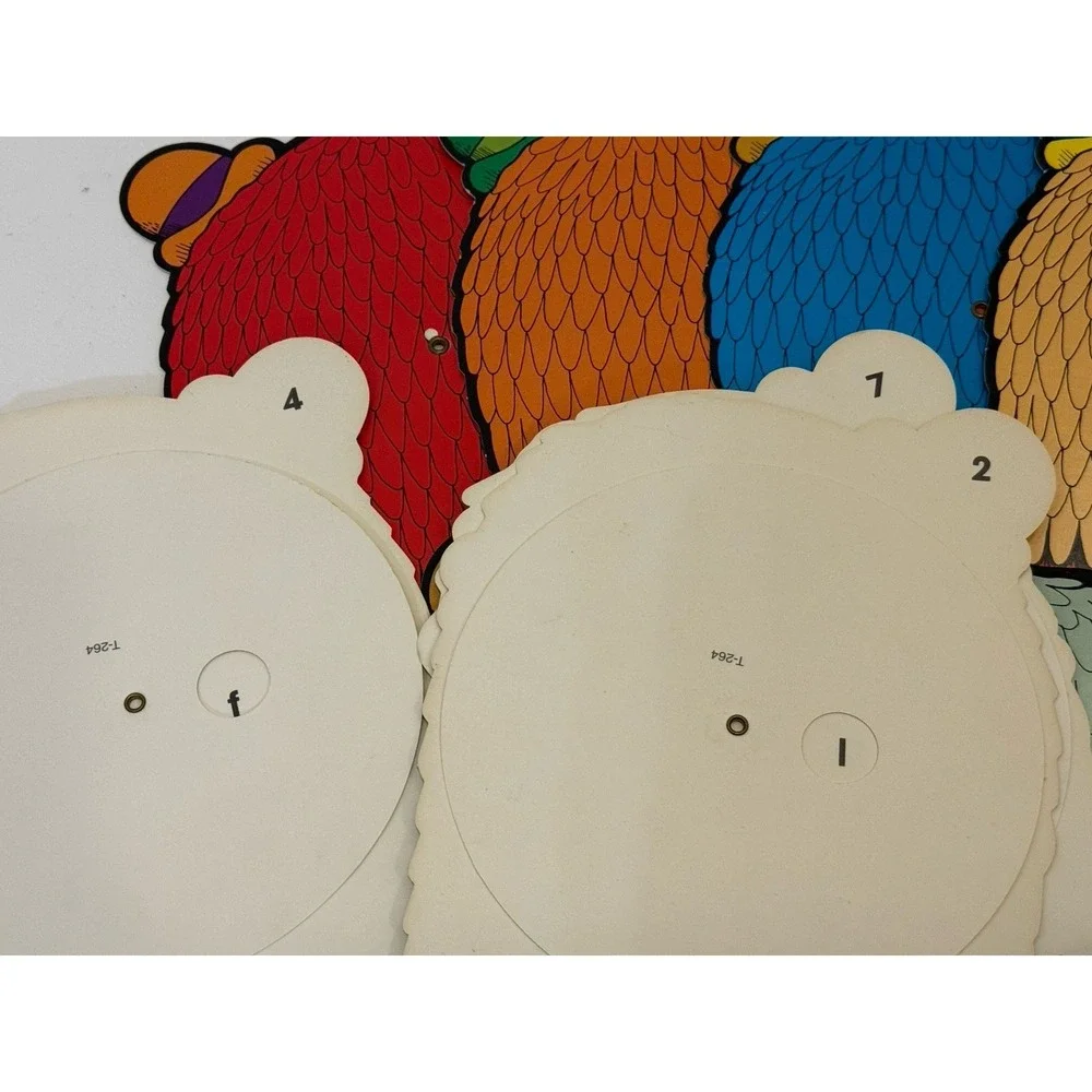 Vintage‎ 1977 Teaching Initial Consonant Discs T-264 Colorful Creatures in Box 9